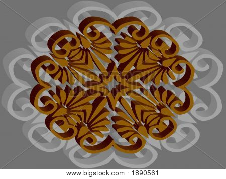 Dekorativa 3D Background.Eps