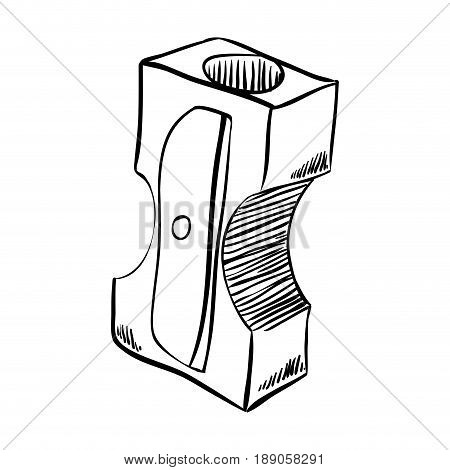 line sharpener tool to use with pencil vector illustration