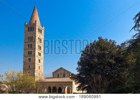 Italy Codigoro the Pomposa Abbey of the XIV century
