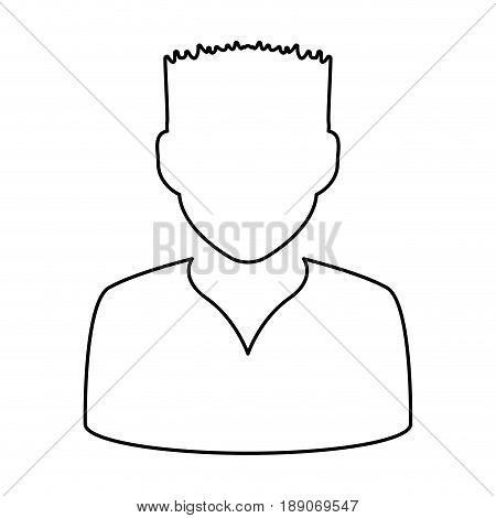 avatar men anonymous vector illustration graphic design icon