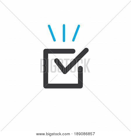 Singletasking or Monotasking icon with a checkmark
