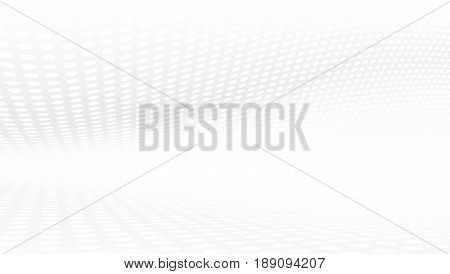 White And Grey Abstract Perspective Background 16x9. Eps10 Vector