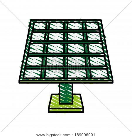 solar panel cartoon icon vecor illustration design graphic