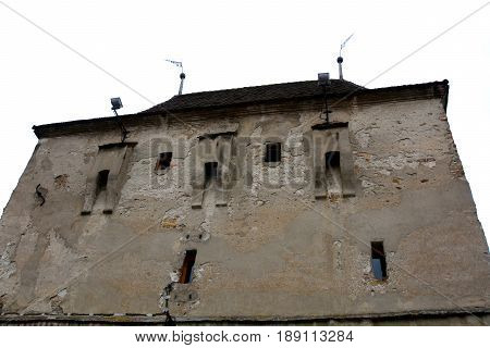 Medieval city Sighisoara. Urban landscape in the downtown of the medieval city Sighisoara, Transylvania