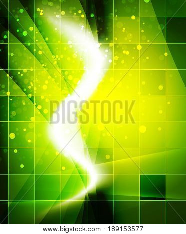 Shiny wave, magic light efffect abstract background