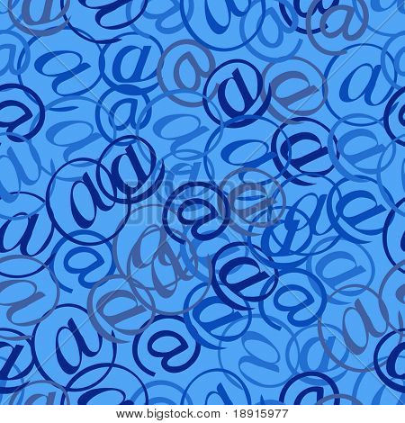 sem emenda no e-mail sinal base padrão, conceito de correio de spam