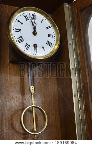 Wall Clock With Pendulum