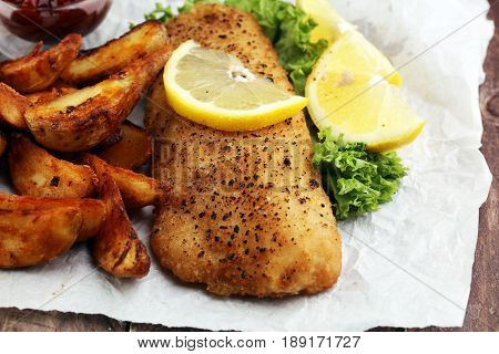 Traditional British Fish And Chips