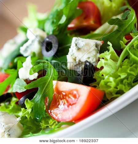 Salade met gorgonzola kaas