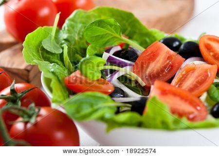 Salade met tatsoi