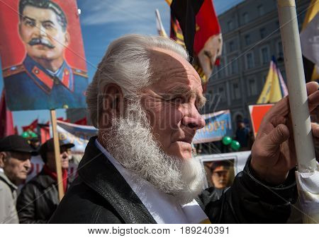 Citizens In The Political May Day Demonstration
