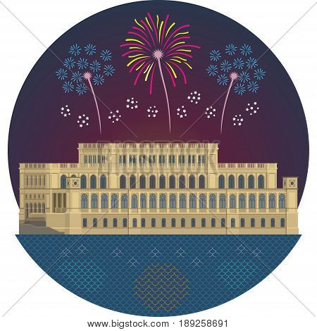 The Koenigsberg Stock Exchange. Vector illustration EPS