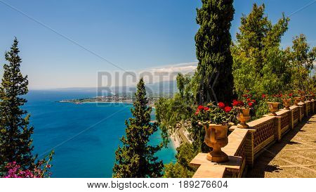 The Sicilian Coast From Taormina - Italy