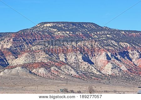 rock striations on a mountain in Utah
