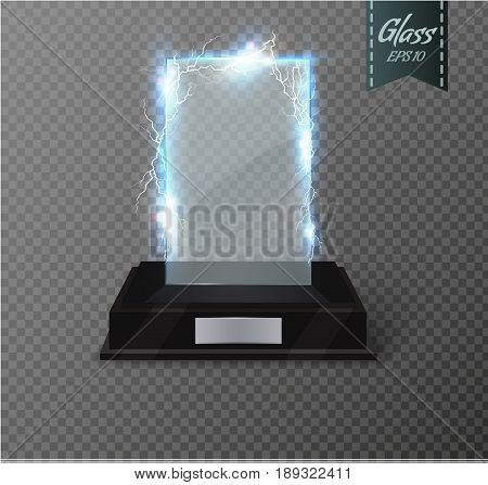 Magic Space. Fairy Dust. Infinity. Abstract Universe Background. Blue Background and Shining Stars. Vector illustration .