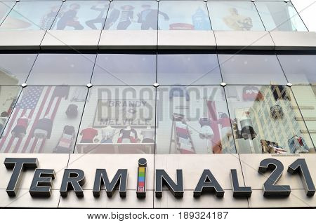 Sign Of Terminal 21 In Bangkok, Thailand