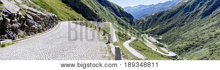 Old Road Which Leads To St. Gotthard Pass