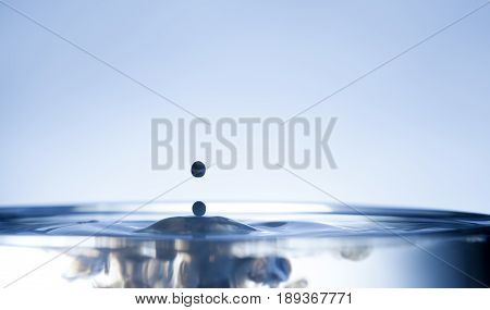 Drop Of Ink Falling