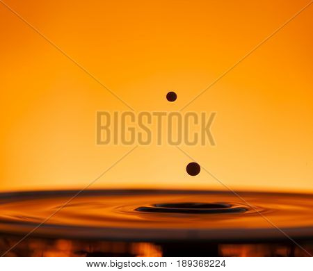 Drop Of Ink Falling