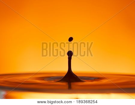 Drop Of Ink Falling