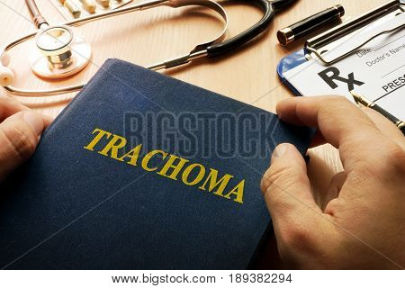 Book with title Trachoma in a hospital.