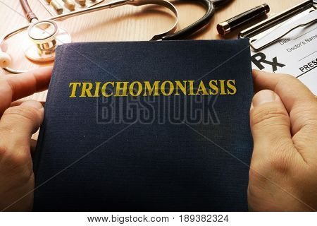 Book with title Trichomoniasis in a hospital.