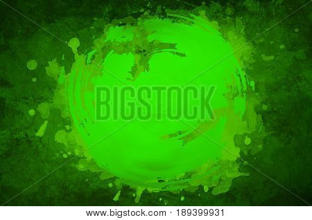 green dark abstraction background with liight center