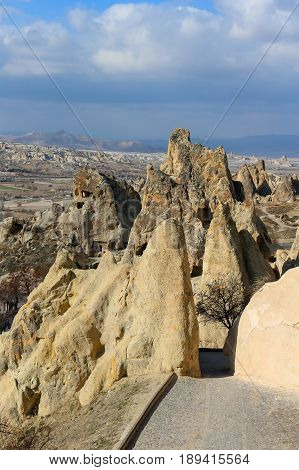 Rock Formations At Cappadocia, Anatolia, Turkey