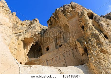 Church In The Rock Formations At Cappadocia, Anatolia, Turkey