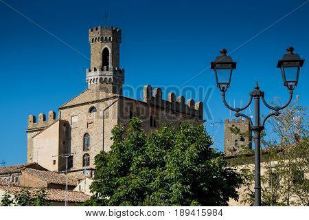 Volterra, Tuscany - May 21, 2017 - Beautiful Medieval Town In Tuscany