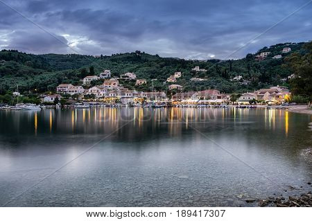 Agios Stephanos a small tourist resort on the north east coast of Corfu in Greece