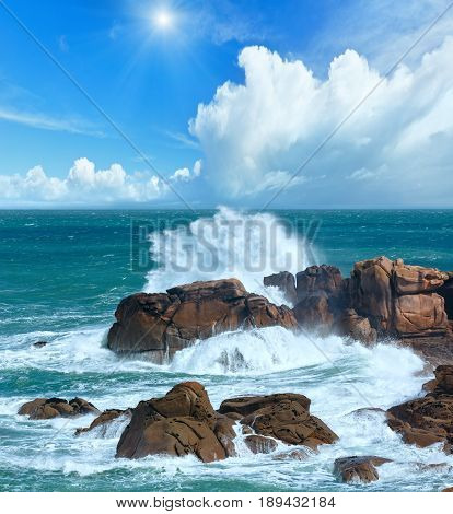 The Pink Granite Sunshiny Coast (brittany, France).