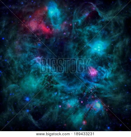 Infrared Image Of The Emission Nebula Monkey Head Nebula.