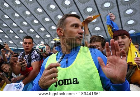 Training Session Of Ukraine National Football Team In Kyiv