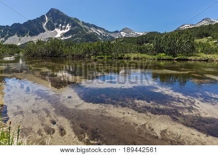 Amazing Landscape of Sivrya peak and Banski lakes, Pirin Mountain, Bulgaria