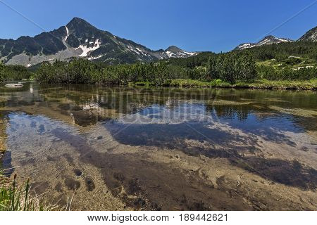 Amazing Landscape of Sivrya peak and Banski lakes, Pirin Mountain, Bulgaria