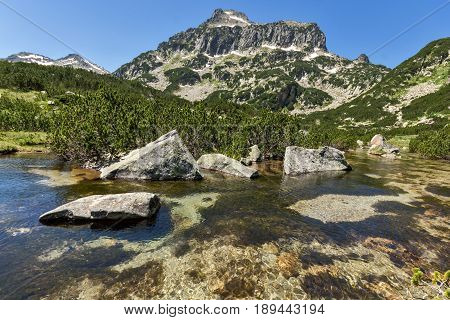 Amazing Landscape of Dzhangal peak and Banski lakes, Pirin Mountain, Bulgaria