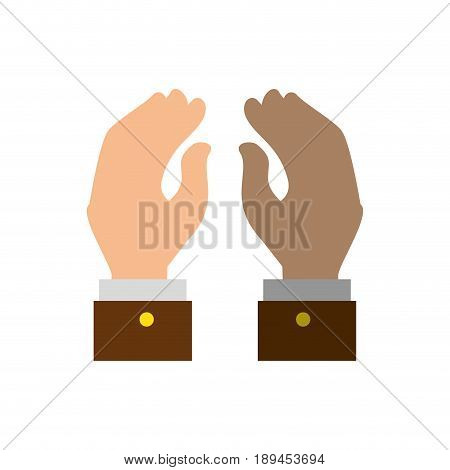 hand shake gesture vector icon illustration graphic design