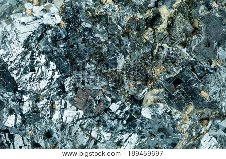 Close-up photo of an ore crystal mineral