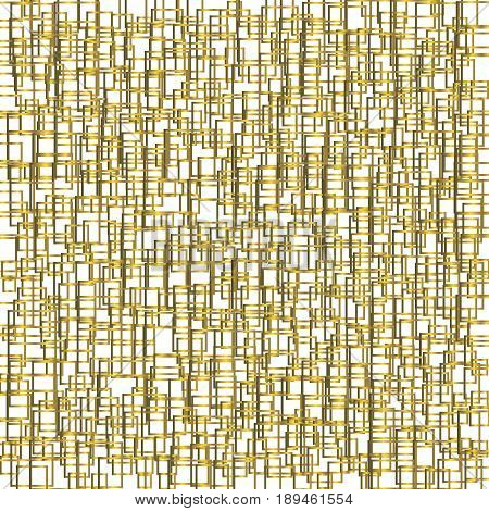 Gold Pattern With Squares