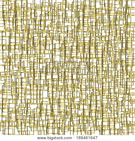 Gold Pattern With Squares