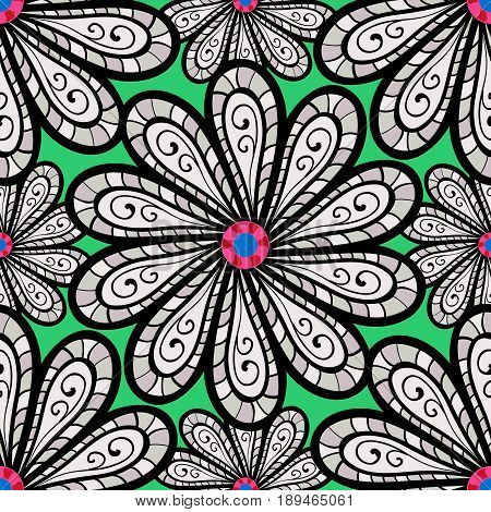 Floral Watercolor Seamless Background. Vector Textile Print For Bed Linen Jacket Package Design Fabr