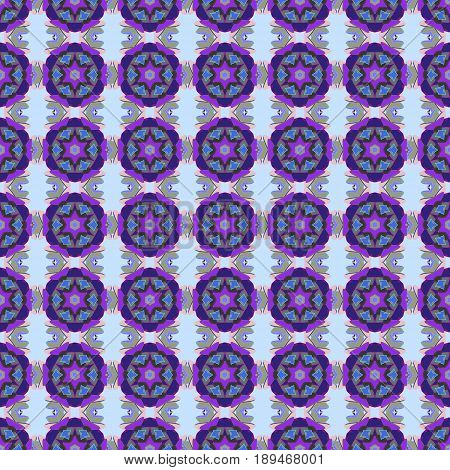 Vector Hand-drawn Mandala Colored Abstract Pattern On A Colorfil Background.