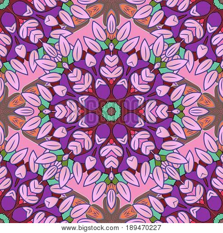Seamless Pattern With Many Small Flowers. Seamless Floral Pattern. Vector Abstract Floral Background