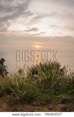 Sunset At Nay Harn On Phuket Island In Thailand