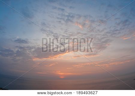 Sunset At Nay Harn On Phuket Island In Thailand