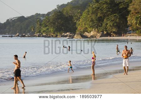 Beau Vallon Beach, Mahe, Seychelles, Editorial