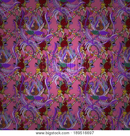 The Elegant The Template For Fashion Prints. Motley Illustration. Small Colorful Flowers. Spring Flo