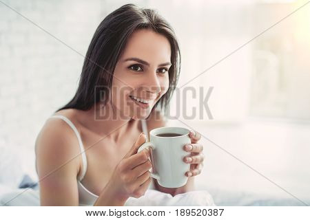 Charming Young Woman At Home