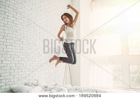 Charming Young Woman At Home